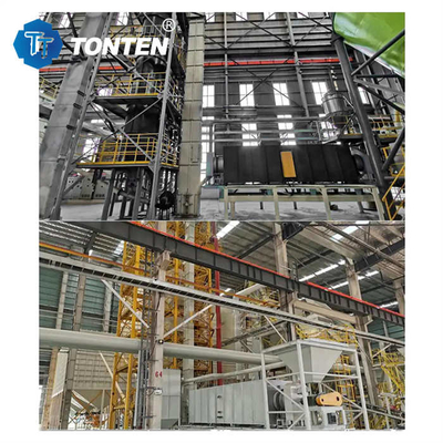 TONTEN Industrial Glass Crusher Machine Production Line To Sand 6-25t Per Batch