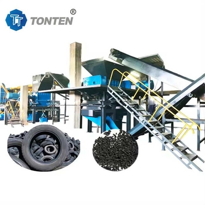 Tire Crushing Recycling Production Line Scrap Rubber Recycling Machine