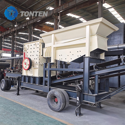 Mining Stone Mobile Portable Crushing Line Diesel Granite Crusher Plant