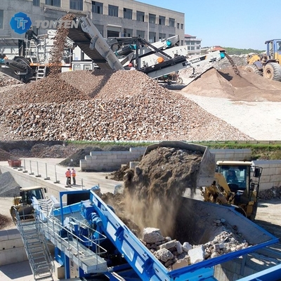 Construction Site Waste Brick Recycling Machine Plant Stone Crusher