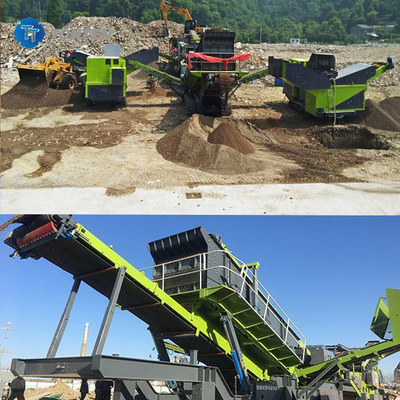 Waste Limestone Granite Stone Crusher Machine Sorting Line 85kw For Construction Site