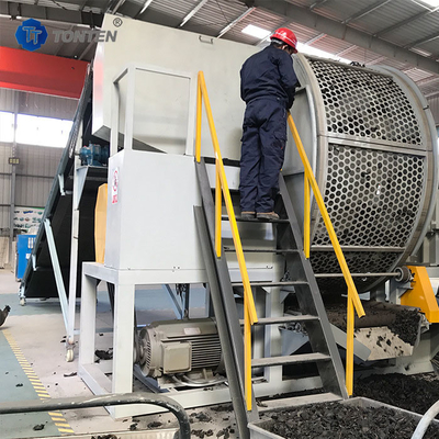 Waste Tyre Recycling Plant Rubber Crusher Tire Grinder Machine