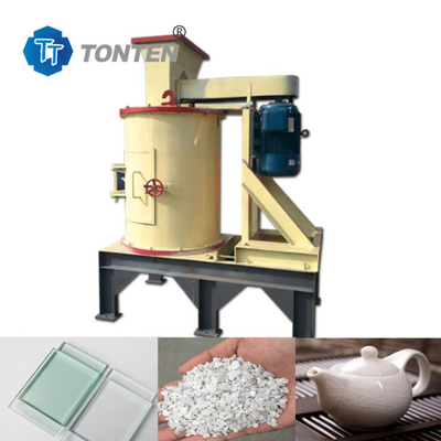 75kw Vertical Rock Quartz Stone Crusher Machine For Glass Ceramic Crushing
