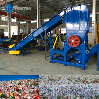 Waste Plastic Recycle Crusher Line PET Bottle Recycling Plant