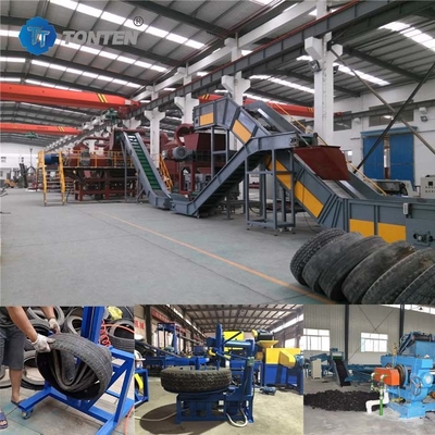 Tyre Shredder Recycling Machine Rubber Crusher Production Line