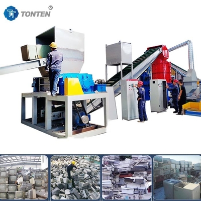 Automatic Home Garbage Shredder Old Refrigerator Crushing Production Line Machine