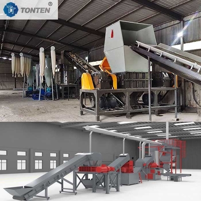Waste Electronic Fridge Shredder Crushing Recycling Line Machine Custom