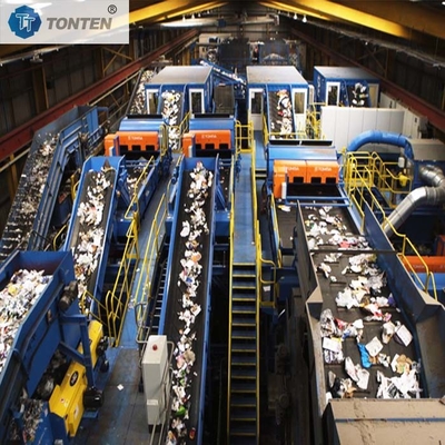 Municipal Domestic Waste Sorting Wet Waste Recycling Plant Kitchen Waste Crusher