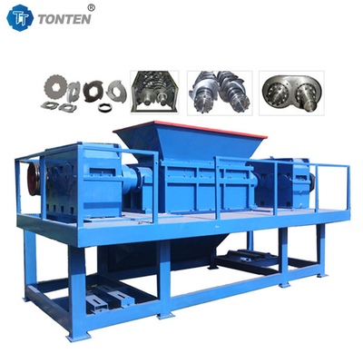 Scrap Iron Tire Metal Shredder Crusher Machine Cans Double Shaft Shredding