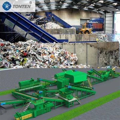 Household Waste Sorting Recycling Equipment Food Waste Recycling Plant