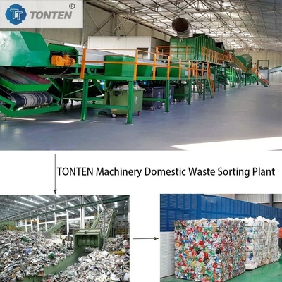 RDF Recycling Sorting Packaging Wrappers Cardboards Waste Plant