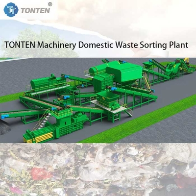 Municipal Waste Sorting Recycling Equipment Organic Waste Recycle Line