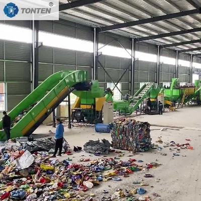 Scrap Mixed Waste Plastic PET Bottle Scrap Recycling Plant Machine