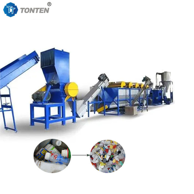 Water Scrap PET Bottle Crushing Plant Waste Plastic Recycling Machine