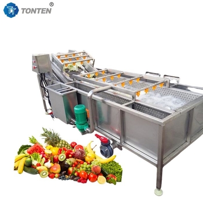Full Automatic Bubble Food Cleaning Machine For Fruit And Vegetable Washing