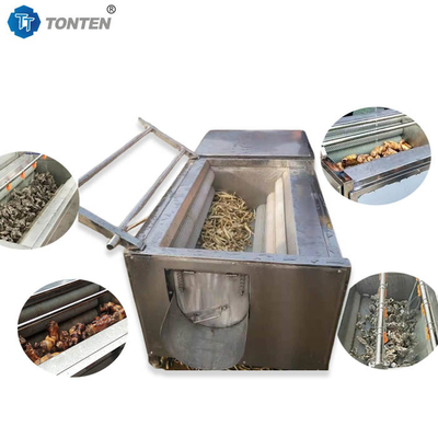 Roller Brush Fruit And Vegetable Washing Machine For Onion Walnut Ginger Peeling