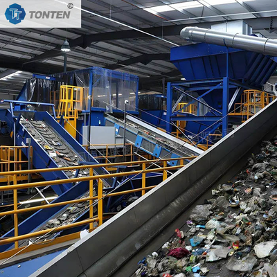 Open Green Future Domestic Waste Sorting Plant Fully Automatic Sorting