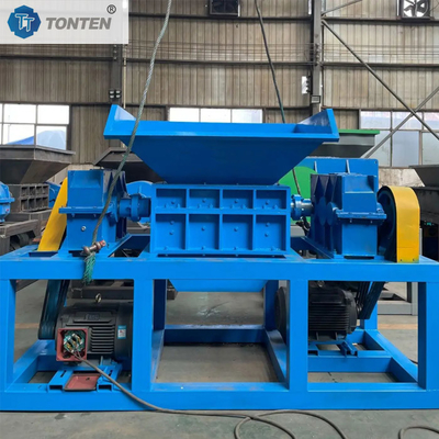 Heavy Duty Double Shaft Shredder Automatic Woods Steel Grinding Shredder Machine