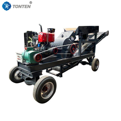 Small Mobile Hammer Crusher Mini Stone Crusher Machine With Conveyor