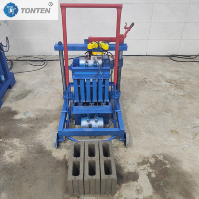 Mobile Manual Hollow Brick Block Maker Concrete Cement Brick Block Making Machine