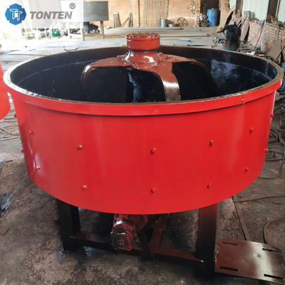 Mobile Vertical Concrete Pan Mixer Flat-Mouth Mixer Machine For Road