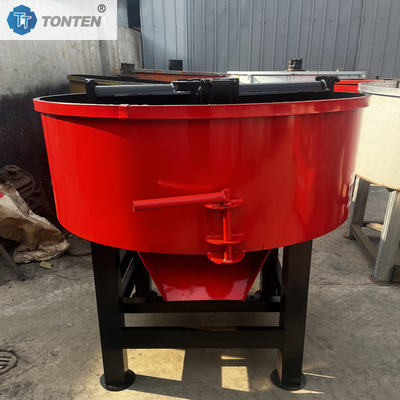 Mobile Vertical Concrete Pan Mixer Flat-Mouth Mixer Machine For Road