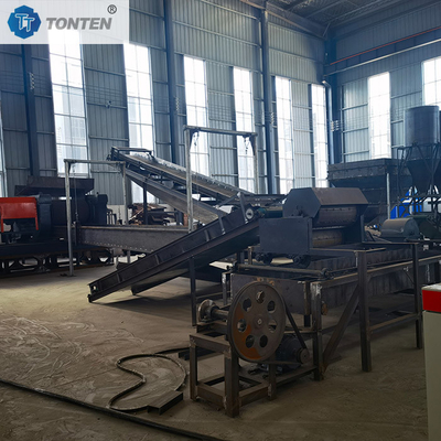 Durable Stainless Steel Tyre Rubber Crushing System High Efficiency for Large-Scale Recycling