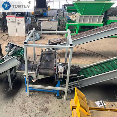 Durable Stainless Steel Tyre Rubber Crushing System High Efficiency for Large-Scale Recycling