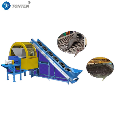 Whole Tire Crusher Recycling Plant Rubber Powder Production Machine