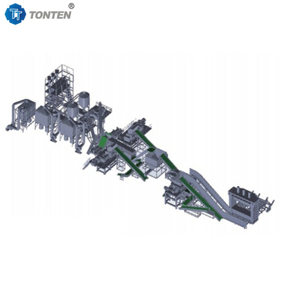 Whole Tire Crusher Recycling Plant Rubber Powder Production Machine