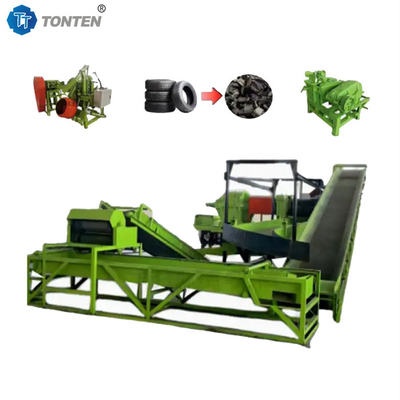 Rubber Truck Car Tire Recycling Plant Automatic Tyre Recycling Line