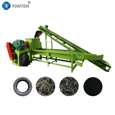 OTR Truck Scrap Tyre Recycling Plant Tire Crusher Rubber Powder Machine