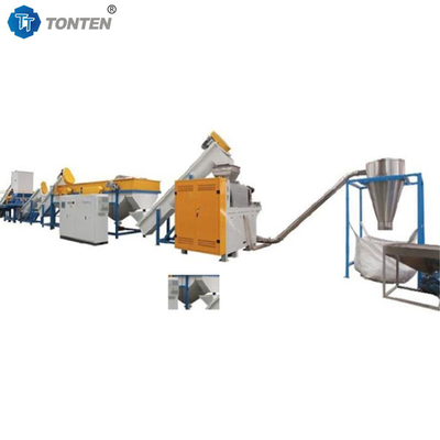 Plastic Recycling Hot Washing Line PET Bottle Crushing Recycling Plant