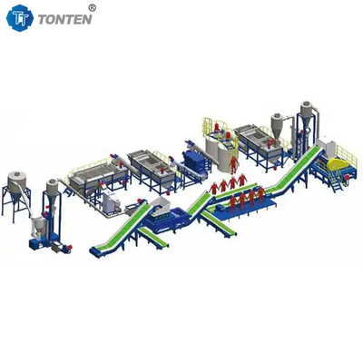 Waste PET Plastic Bottle Recycling Machine Plant Plastic Crusher Washing Line