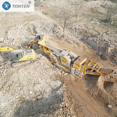 Construction Waste Crushing Concrete Brick Crusher Recycling Production Line