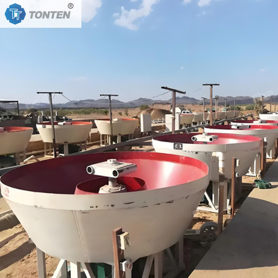 Gold Mill Grinding Machine Silver Zinc Gravity Separator Wet Pan Mill