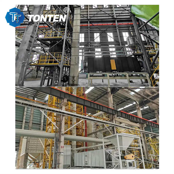 TONTEN Industrial Glass Crusher Machine Production Line To Sand 6-25t Per Batch