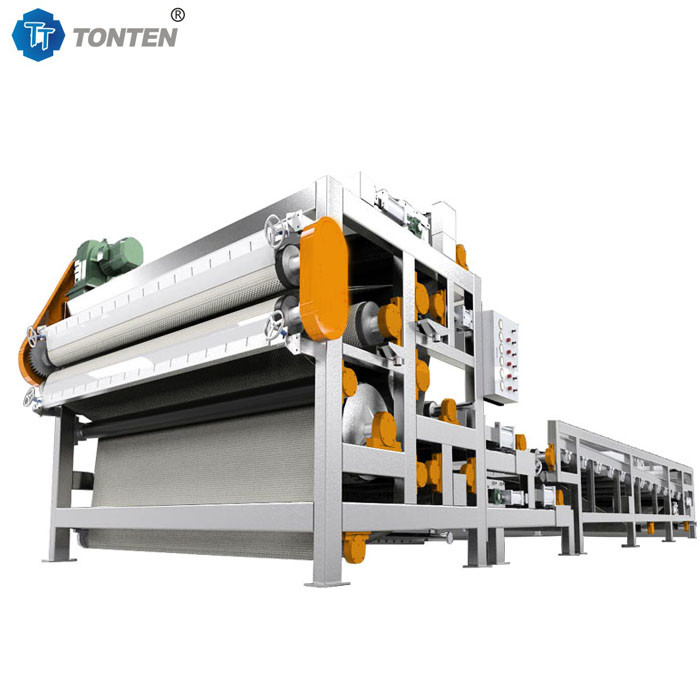Mining Sludge Belt Press Dewatering Filter Machine For Wastewater Treatment