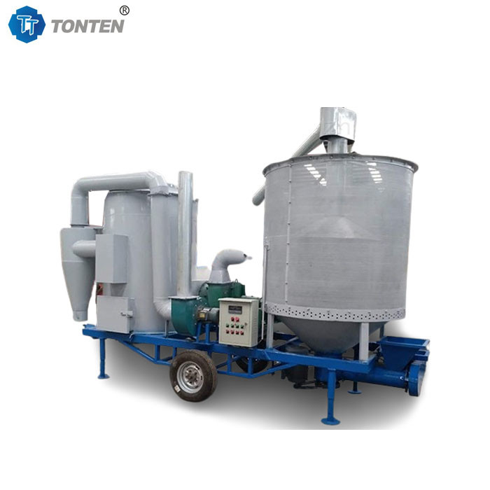 Small Movable Wheat Corn Soybean Buckwheat Grain Tower Dryer For Farm