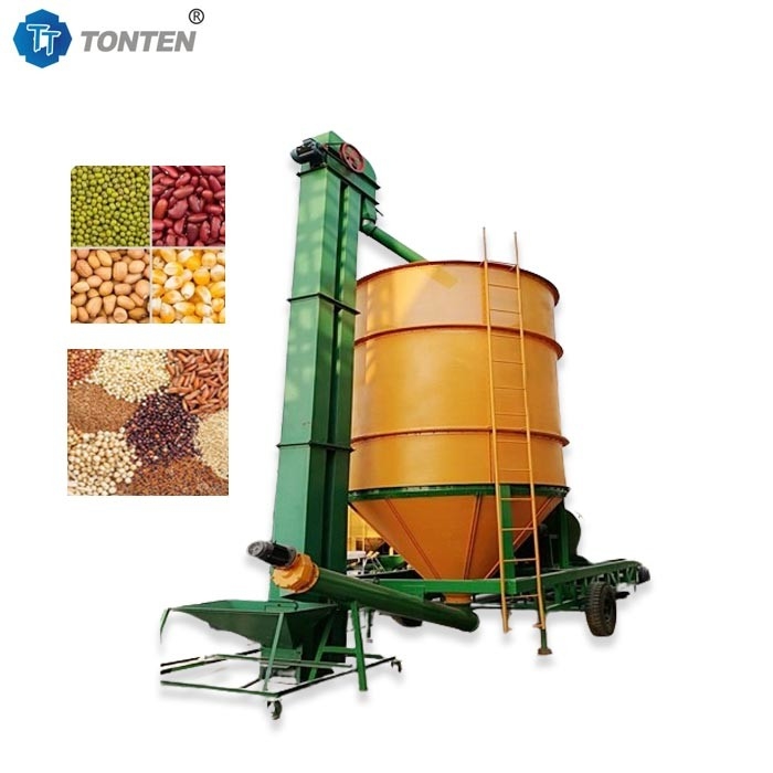 Small Mobile Mechanical Tower Corn Dryer Machine For Farm Wheat Rice Bean Grain