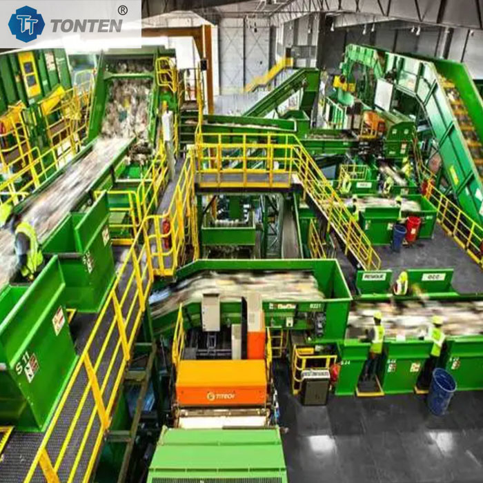 Open Green Future Domestic Waste Sorting Plant Fully Automatic Sorting
