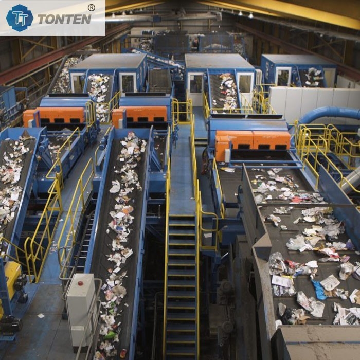 Environmental Forces Domestic Waste Sorting Plant For Urban Household Waste