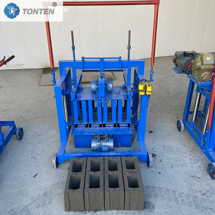 Small Portable Block Molding Machine One Mold Five Porous Bricks Making Machine
