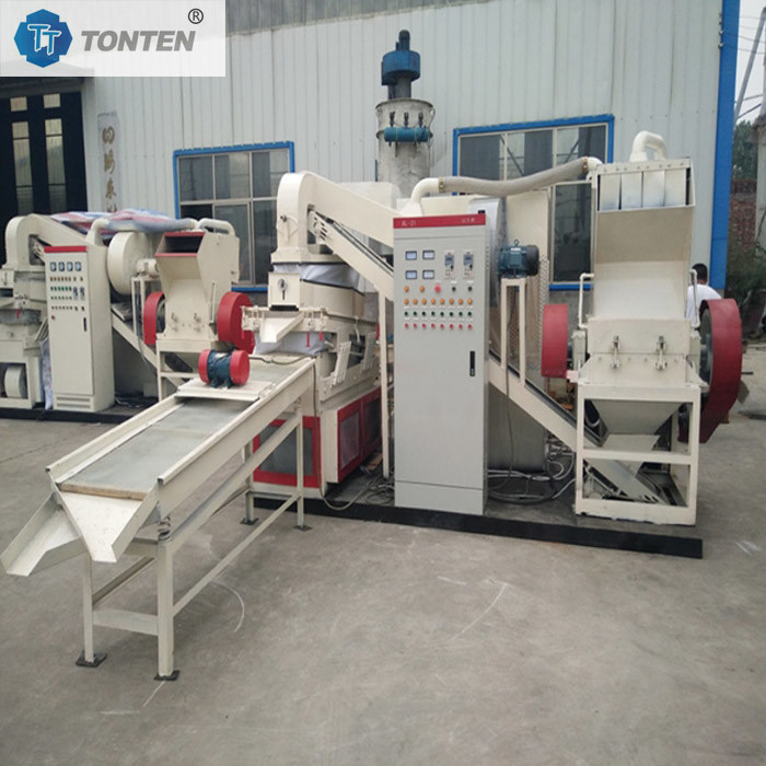 Copper Cables Granulator Machine Copper Coated Wire Sorting Strip Line