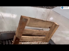 Crushed shredder wood pallet