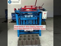 Small Medium Brick Making Machine Brick Press Machine For Roadside Stone
