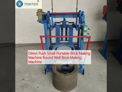 Direct Push Small Portable Brick Making Machine Round Well Brick Making Machine