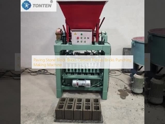 Paving Stone Block Bricks Cement Porous Bricks Punching Making Machine