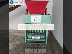 Roadside Stone Molding Machine Concrete Semi-automatic Hollow Brick Making Machine